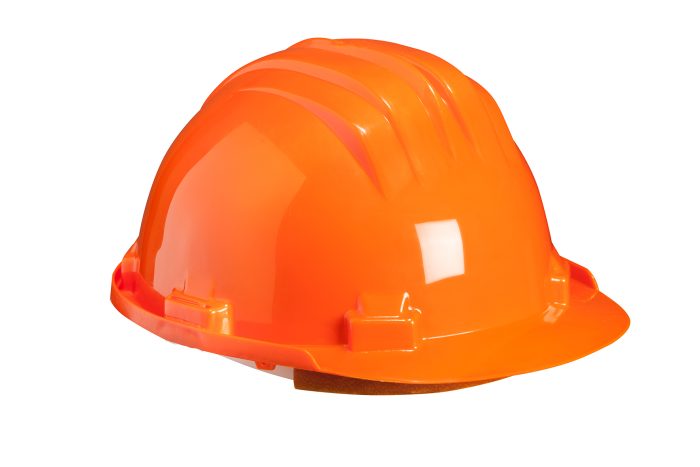 ELMETTO ARANCIO CON FASCIA ANTISUD. - immagine 1