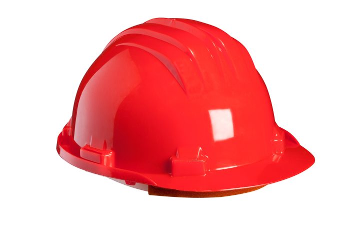 ELMETTO ROSSO CON FASCIA ANTISUDORE - immagine 1
