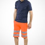 SHORT ALTA VISIB. POL/COT arancio