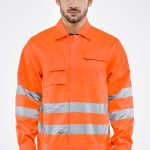 GIUBBINO ALTA VISIB.POL/COT arancio