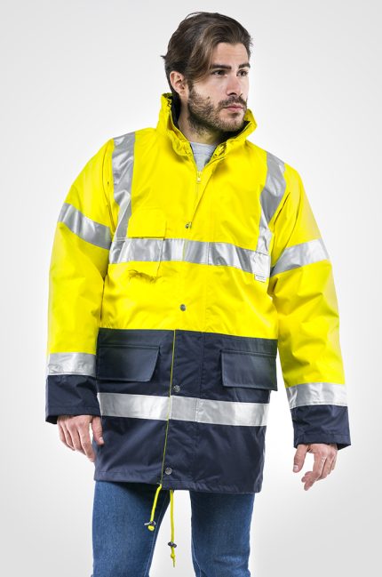 PARKA BI-ROAD ARANCIO/BLU