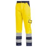 PANTALONI ALTA VISIB. GIALLO/BLU