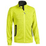 KNITTED FLEECE TELLER GIALLO FLUO