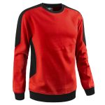 FELPA GIROCOLLO LINE ROSSO/NERO