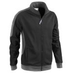 FELPA FULL ZIP MIXER NERO/GRIGIO