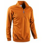 FELPA MEZZA ZIP SMASH ARANCIO