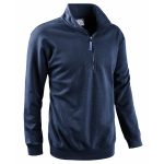 FELPA MEZZA ZIP SMASH BLU NAVY