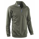 FELPA 1/2 ZIP SMASH GRIGIO PETROLIO