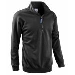 FELPA MEZZA ZIP SMASH NERA
