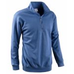 FELPA MEZZA ZIP SMASH BLU ROYAL