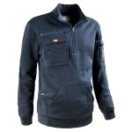 FELPA MEZZA ZIP TANK BLU NAVY