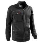 FELPA FULL ZIP RAIL NERA
