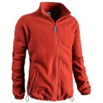PILE NORVEGIA FULL ZIP ROSSO
