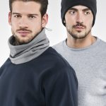 BERRETTO OSLO,PILE NERO + COULISSE