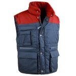 GILET 'ANTARES' BLU/ROSSO