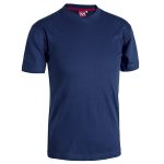 T-SHIRT SCOLLO A V V-TEX BLU SCURO