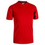 T-SHIRT SCOLLO A V V-TEX ROSSA