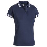 POLO SISSI BLU SCURO+RIGHE BIANCHE