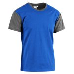 T-SHIRT COLLEGE ROYAL/GRAFITE