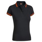 POLO SISSI BLACK LINE ARANCIO FLUO