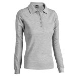 POLO DONNA M/L STEFFI GRI.MLG.SCURO