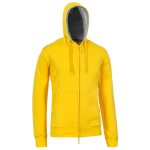 FELPA FULL ZIP CAPP ATHENA GIALLA