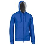 FELPA FULL ZIP CAP ATHENA BLU ROYAL