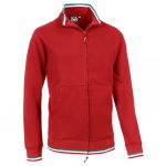 FELPA FULL ZIP JAGGY SPORT ROSSO