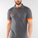 POLO SPAZIO SJ GRIGIO/ARANCIO