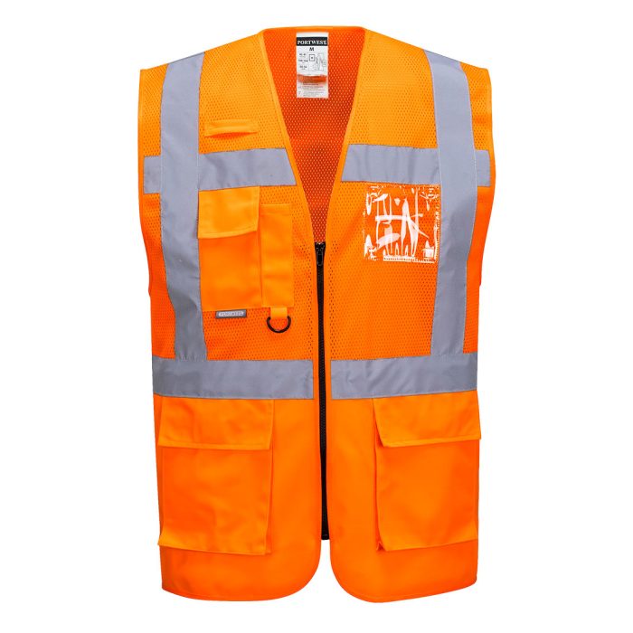 Gilet Executive Madrid Mesh Hi-Vis - immagine 1