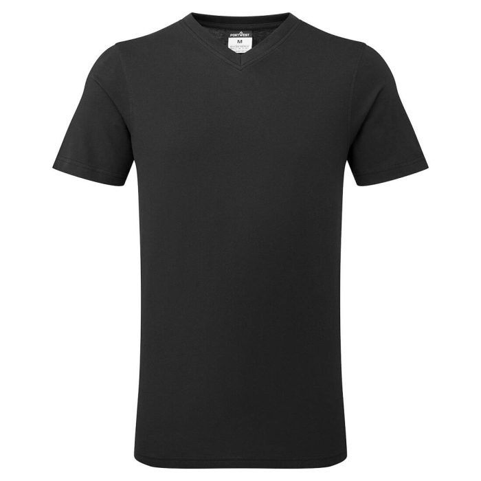 T-Shirt in cotone con scollo a V - immagine 1