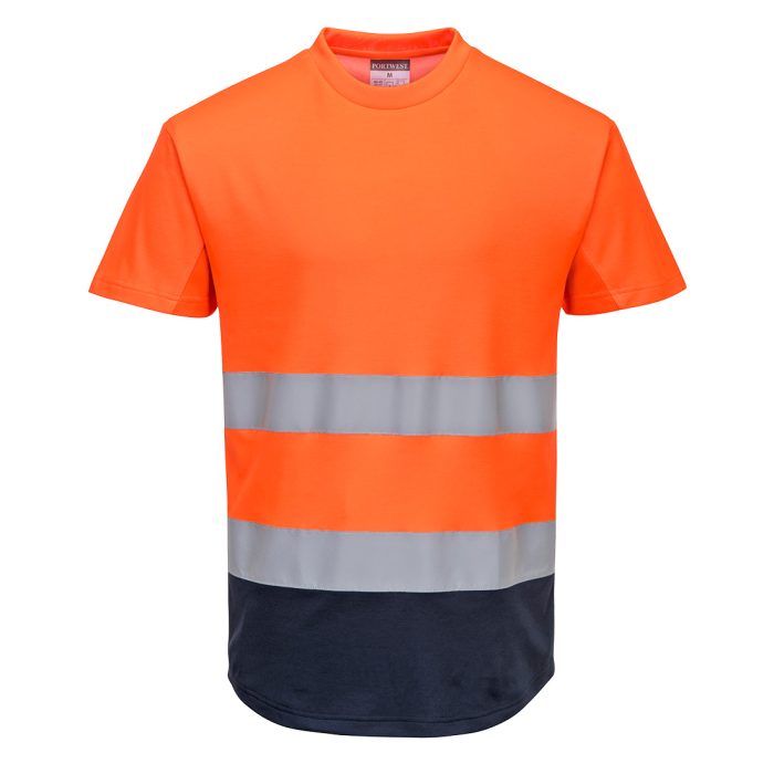 T-shirt Bicolore Mesh Cotton Comfort Hi-Vis - immagine 1