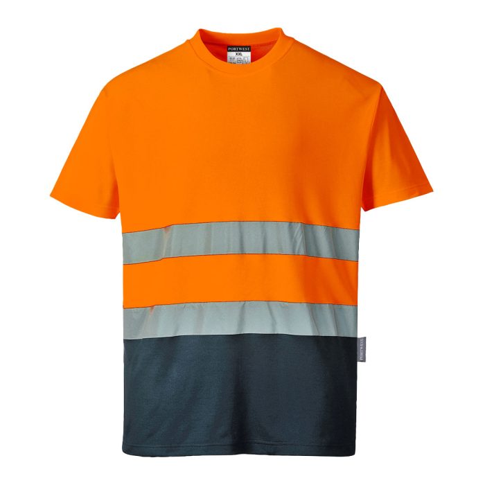 T-Shirt S/S Bicolore Cotton Comfort Hi-Vis - immagine 1