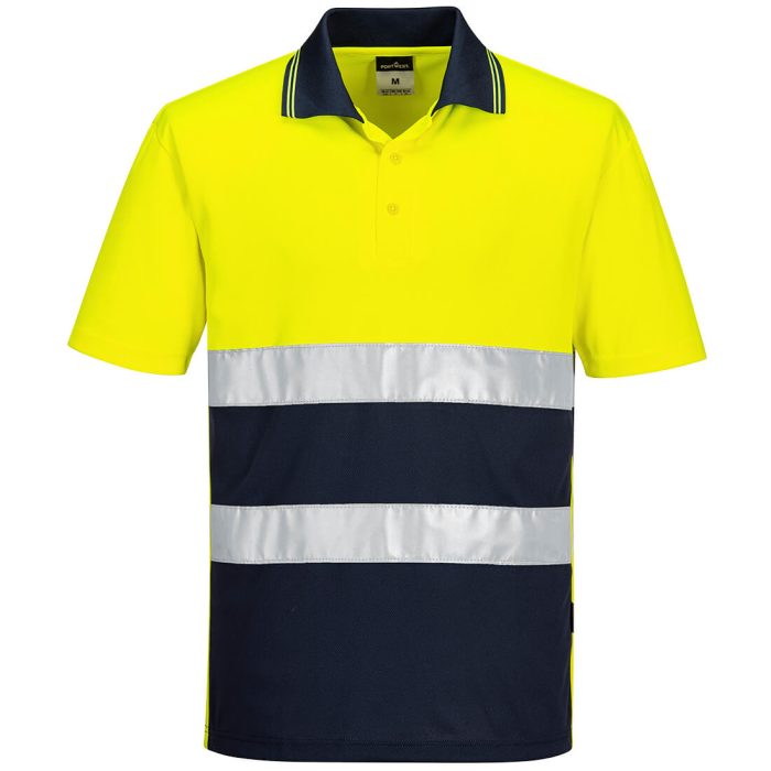 Polo leggera a contrasto ad alta visibilità S/S - immagine 1